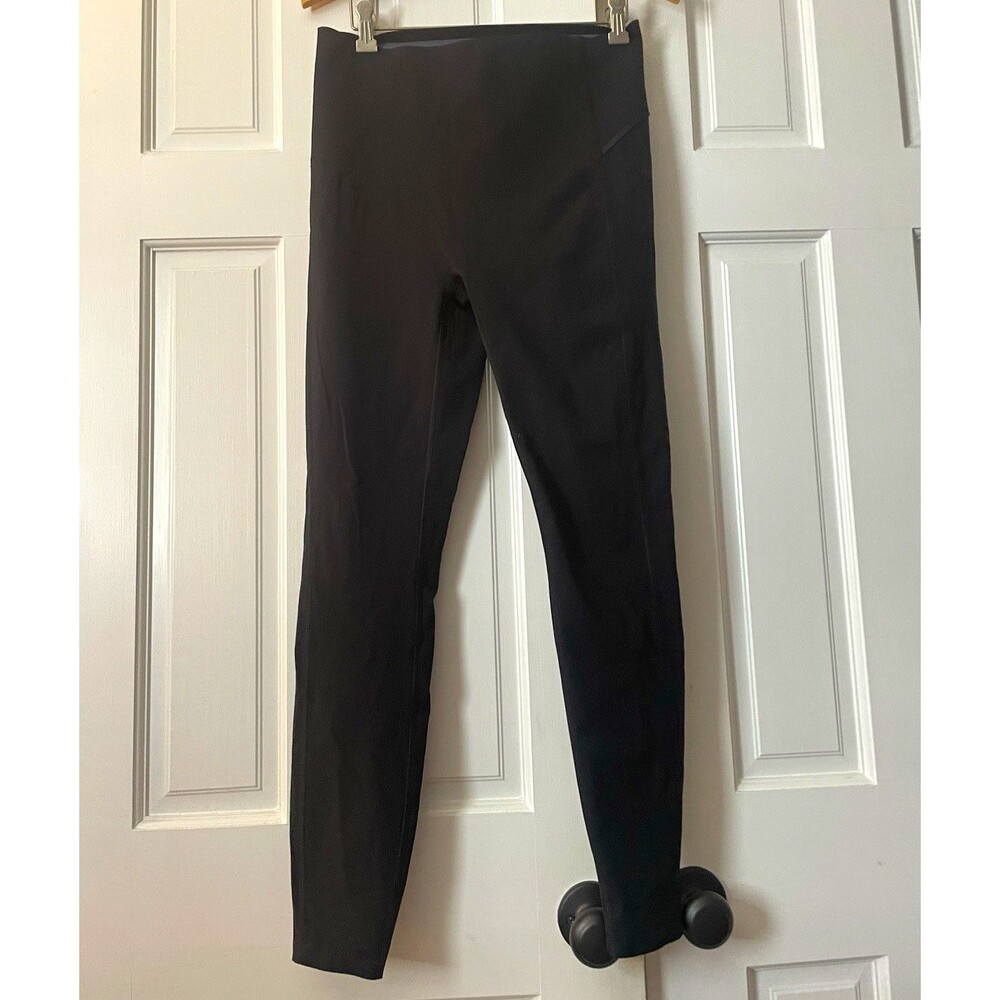 SPANX by Sara Blakely Women Active Leggings Black High Waist Sz M Tummy Control